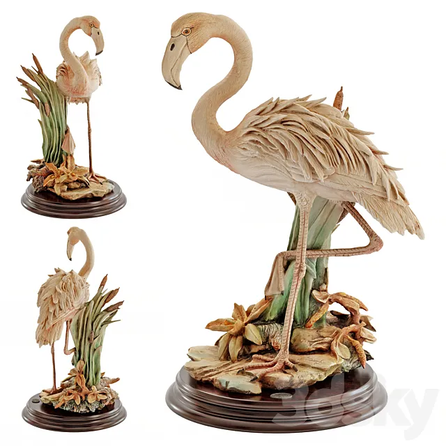 Flamingo figurine 3DModel Flamingo figurine 3DModel