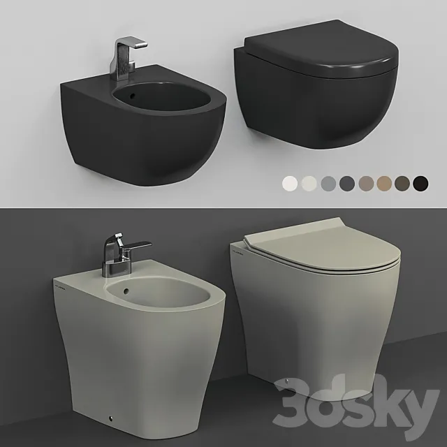 Flaminia App Mini App bidet WC 3D Model