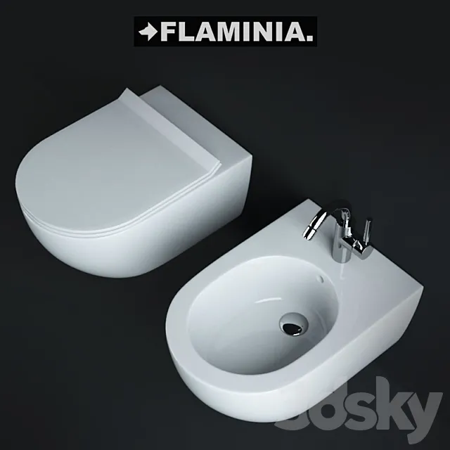FLAMINIA – APP toilet and bidet + Tara.Logic 33600885 3D Model FLAMINIA – APP toilet and bidet + Tara.Logic 33600885 3D Model