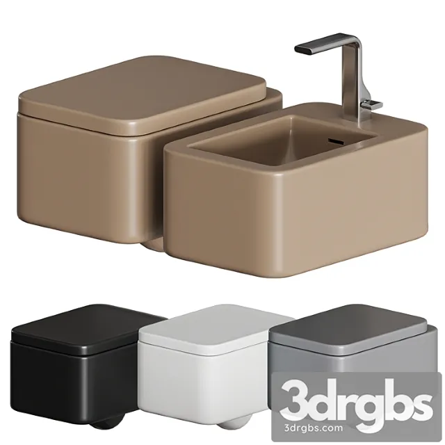 Flaminia Nile Wall Mounted Wc 3D Model Download