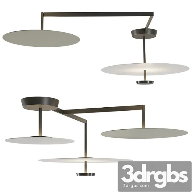 Flat ceiling lamp by vibia 3D Model Download