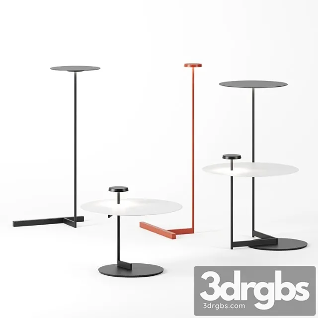 Flat Floor Lamps By Vibia 3D Model Download