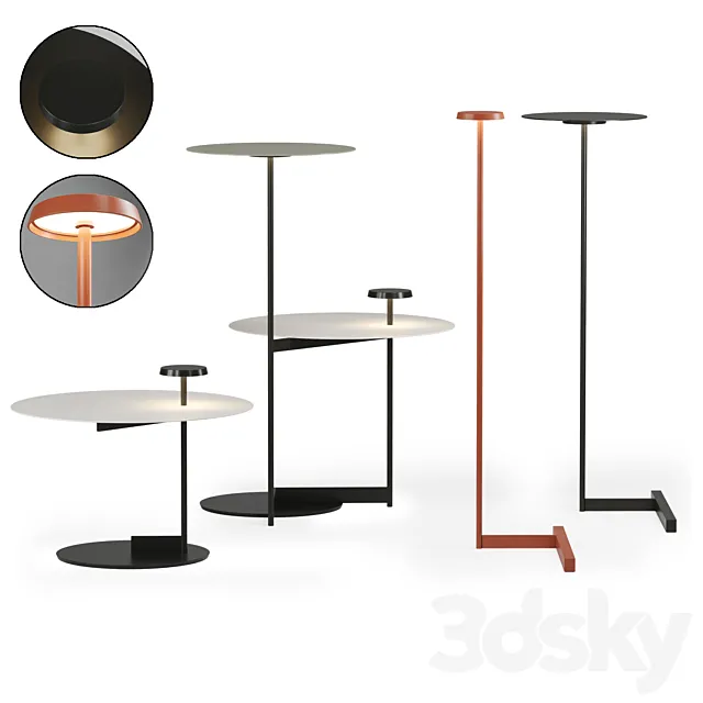 Flat floor light by vibia 3D Model Flat floor light by vibia 3D Model