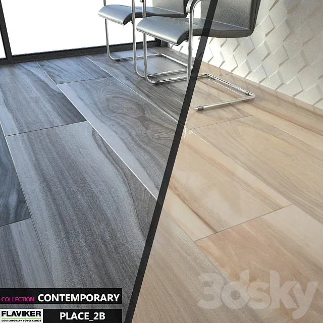 FLAVIKER COLLECTION CONTEMPORARY PLACE 2B ASPEN GREY NATURAL Set 03 3DModel FLAVIKER COLLECTION CONTEMPORARY PLACE 2B ASPEN GREY NATURAL Set 03 3DModel