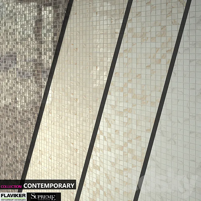 FLAVIKER COLLECTION CONTEMPORARY SUPREME MOSAICO MINI Set 08 3DModel FLAVIKER COLLECTION CONTEMPORARY SUPREME MOSAICO MINI Set 08 3DModel