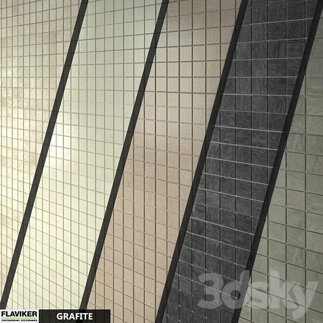 FLAVIKER GRAFITE Mosaico Set 01 3D Model FLAVIKER GRAFITE Mosaico Set 01 3D Model