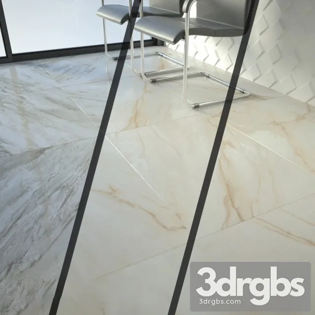 Flaviker Supreme Golden Calacatta Silver Dream 3D Model Download