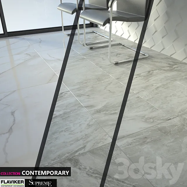 FLAVIKER SUPREME ROYAL STATUARIO SILVER DREAM Set 12 3DModel FLAVIKER SUPREME ROYAL STATUARIO SILVER DREAM Set 12 3DModel