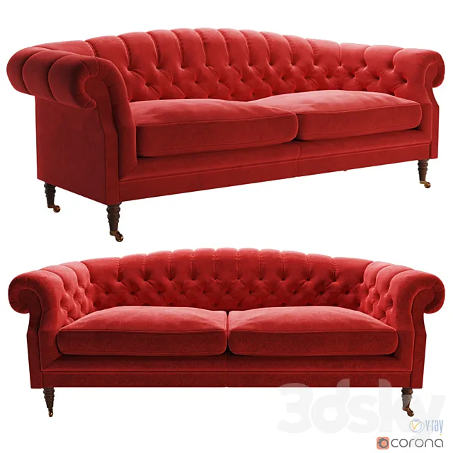 Flemming & Howland Bradwell sofa 3DModel