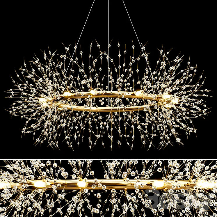 Fleur Chandelier 3D Model Free Download