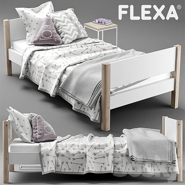 FLEXA SINGLE BED 3DModel FLEXA SINGLE BED 3DModel