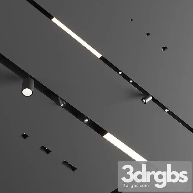 Flexalighting linear and trimless downlights 3D Model Download