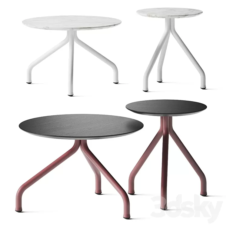 Flexform Academy Coffee Tables 3D Model Flexform Academy Coffee Tables 3D Model