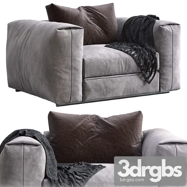 Flexform armchair asolo 3D Model Download