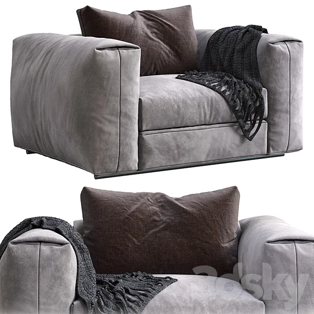 Flexform armchair asolo 3D Model