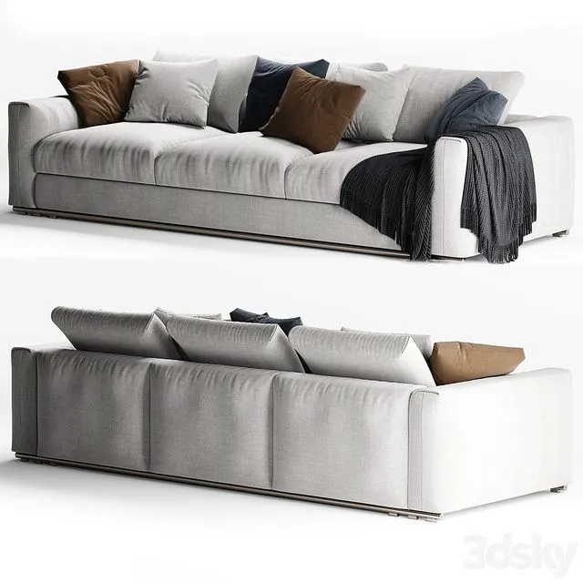 Flexform Asolo 3 seater sofa 3D Model