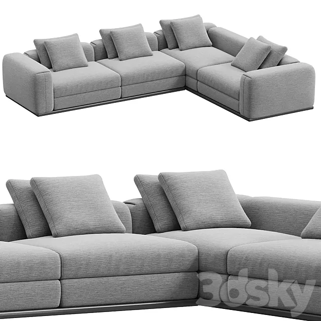 Flexform Asolo Sofa Composition N6 3D Model Flexform Asolo Sofa Composition N6 3D Model