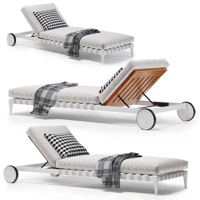 FLEXFORM Atlante Sun Lounger 3D Model FLEXFORM Atlante Sun Lounger 3D Model