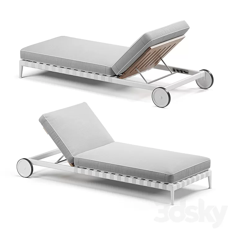 FLEXFORM Atlante Sun Lounger 3D Model FLEXFORM Atlante Sun Lounger 3D Model