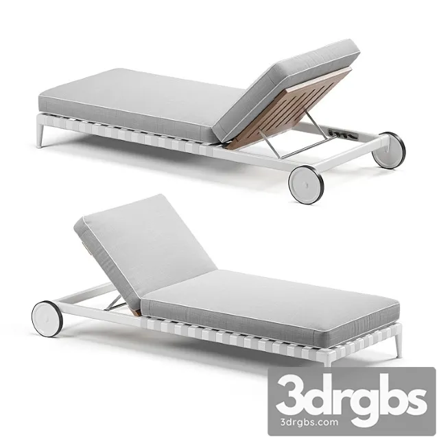 Flexform atlante sun lounger_3 2 3D Model Download
