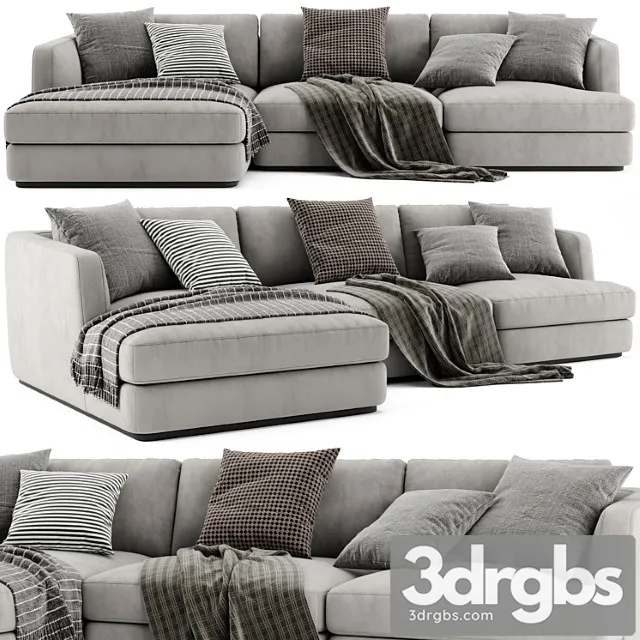 Flexform Barret Chaise Longue Sofa 2 3D Model Download Flexform Barret Chaise Longue Sofa 2 3D Model Download