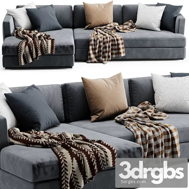 Flexform Barret Chaise Longue Sofa 3D Model Download Flexform Barret Chaise Longue Sofa 3D Model Download