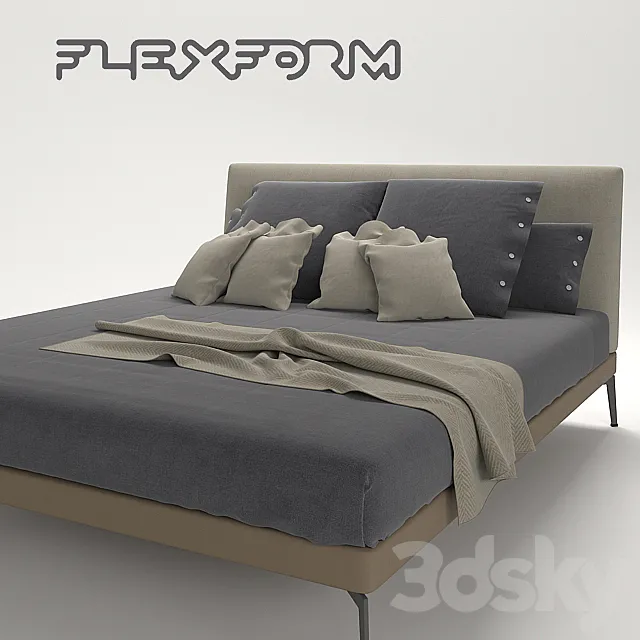 flexform bed 3DModel flexform bed 3DModel