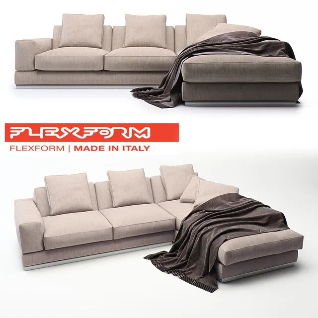 Flexform BigBob 3D Model Flexform BigBob 3D Model