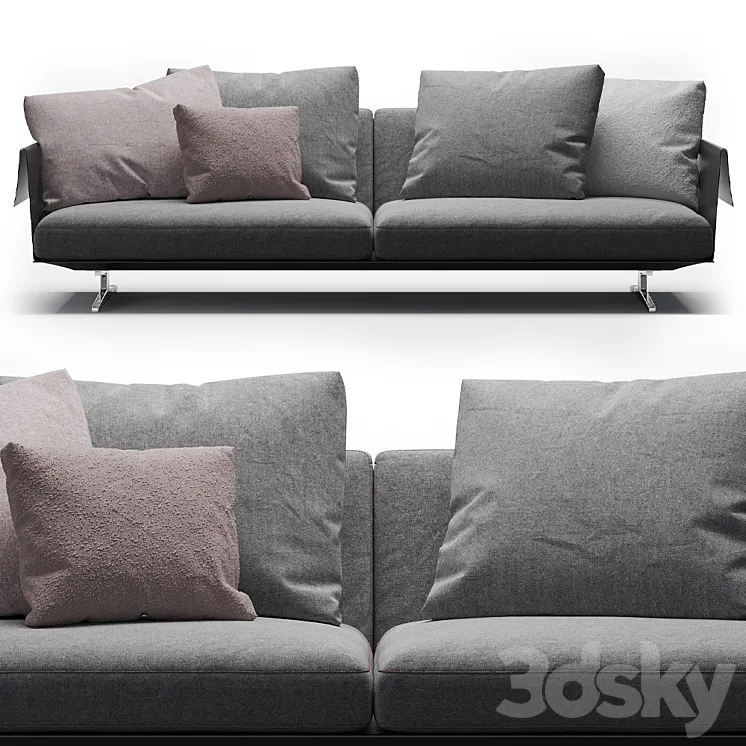 Flexform Bretton Sofa 3D Model Free Download
