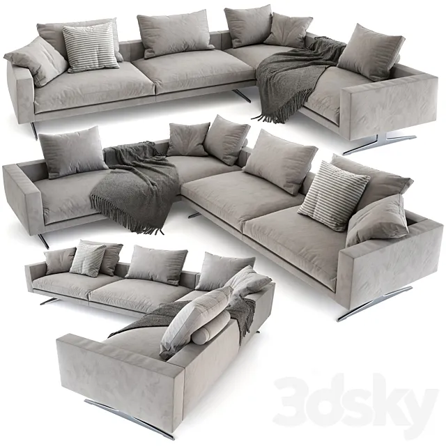 Flexform Campiello sofa 3D Model Flexform Campiello sofa 3D Model