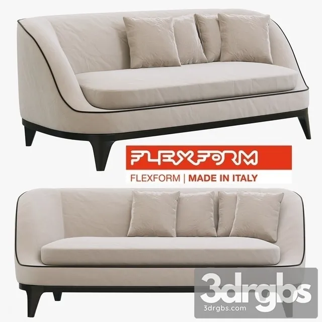 Flexform Dragonfly Sofa 3D Model Download Flexform Dragonfly Sofa 3D Model Download