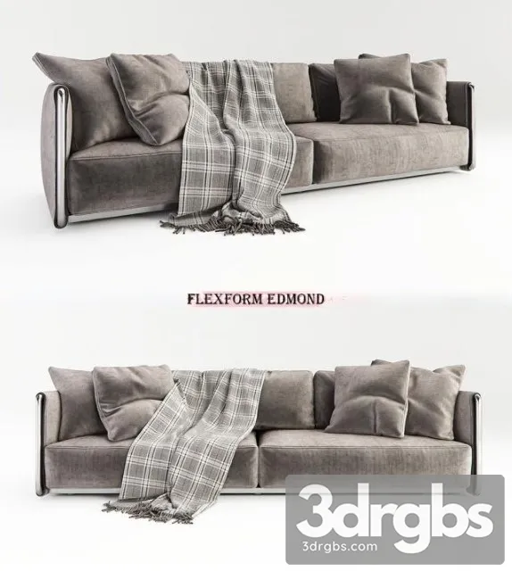 Flexform Edmond Sofa 3D Model Download Flexform Edmond Sofa 3D Model Download
