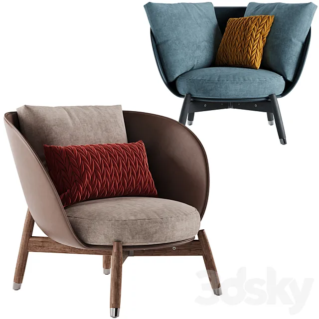 Flexform Eri armchair 3D Model