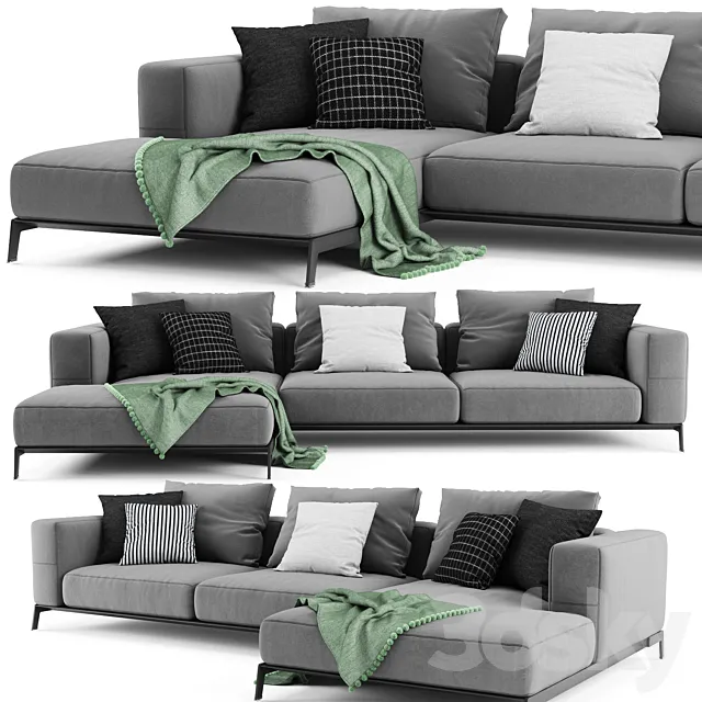 Flexform Ettore Sofa 2 3D Model