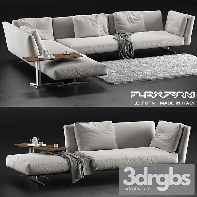 Flexform Evergreen Sofa 01 3D Model Download Flexform Evergreen Sofa 01 3D Model Download