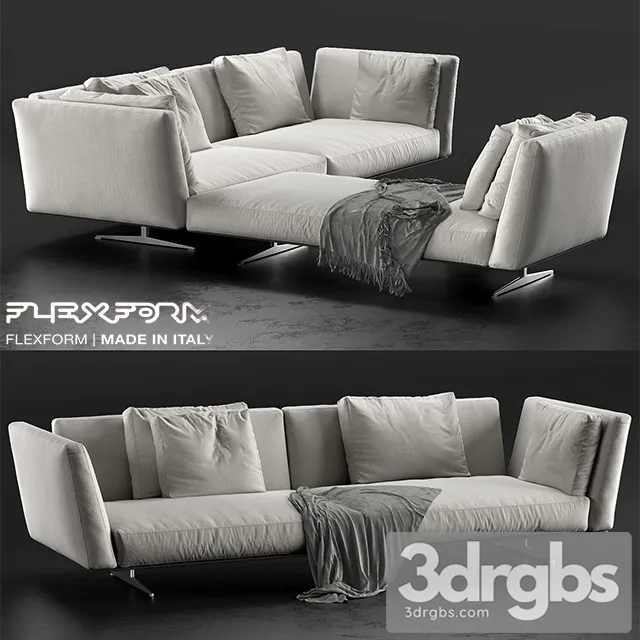 Flexform Evergreen Sofa 02 3D Model Download Flexform Evergreen Sofa 02 3D Model Download