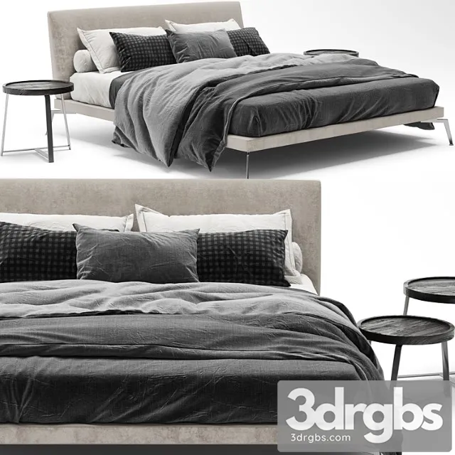 Flexform feel good bed_3 2 3D Model Download Flexform feel good bed_3 2 3D Model Download