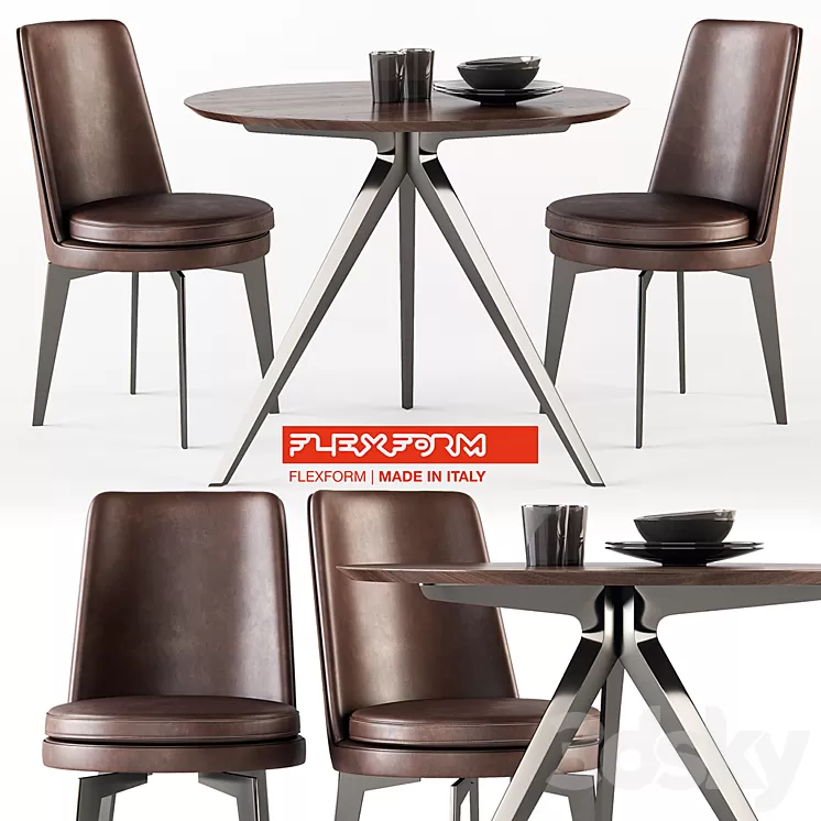 Flexform Feel Good & Zefiro 3D Model