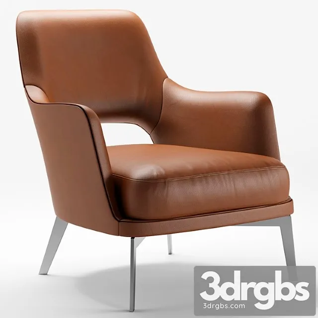 Flexform gatsby armchair 3D Model Download