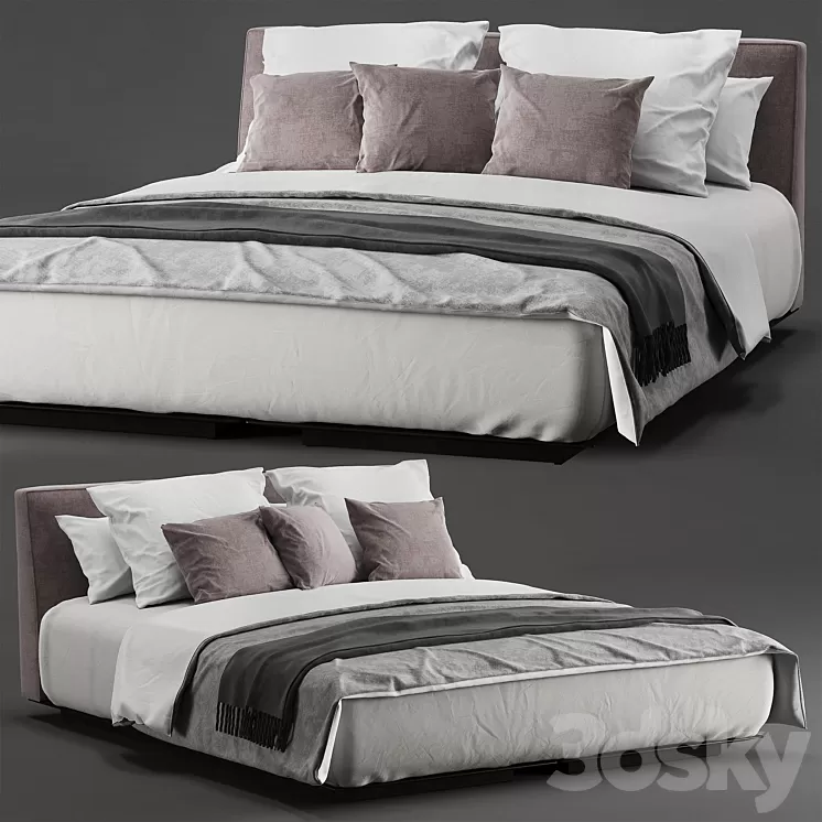 Flexform grandemare bed 3D Model