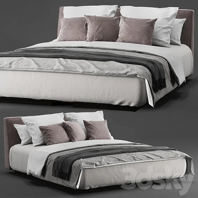 Flexform grandemare bed 3DModel Flexform grandemare bed 3DModel