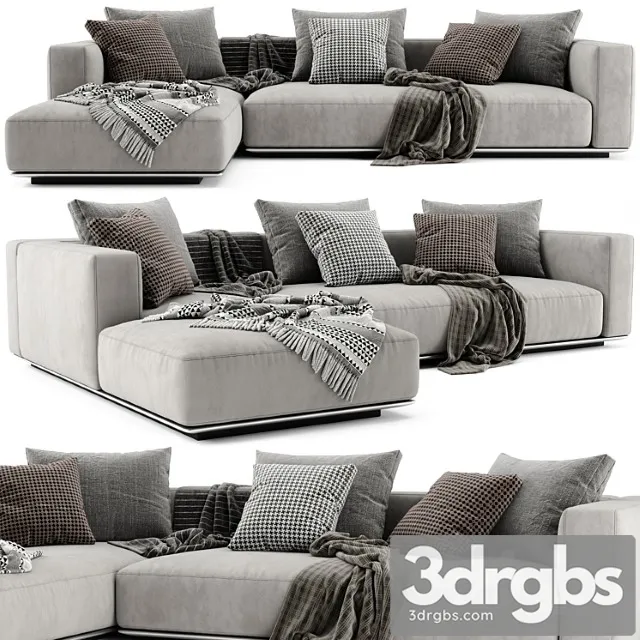 Flexform Grandemare Chaise Longue Sofa 3D Model Download Flexform Grandemare Chaise Longue Sofa 3D Model Download