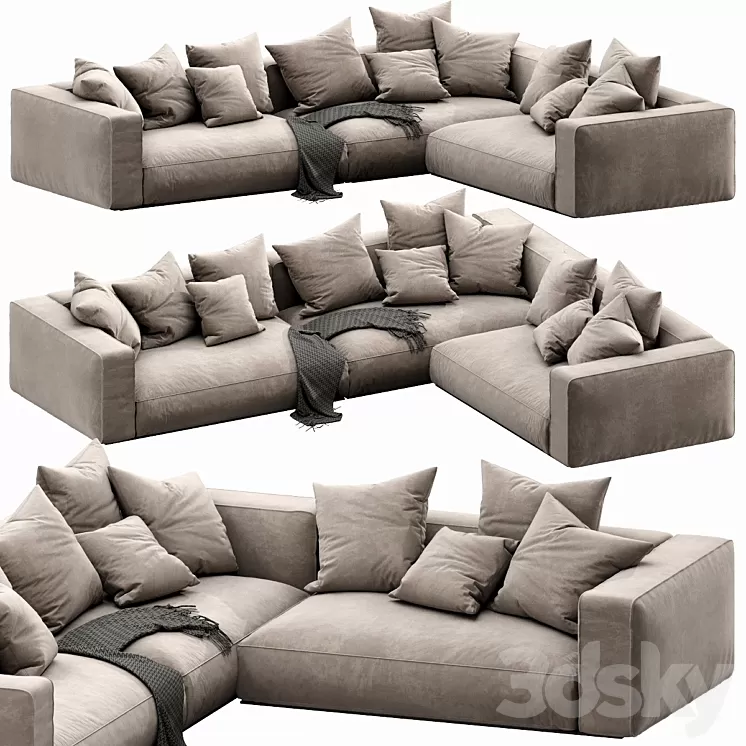 Flexform Grandemare Sectional 3D Model
