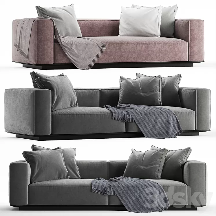 Flexform grandemare sofa 3D Model