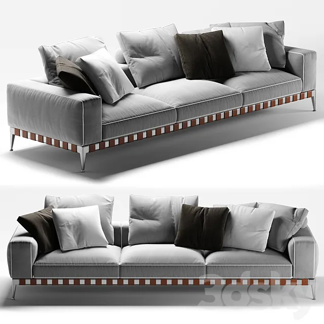 Flexform Gregory 3 seater sofa 3DModel
