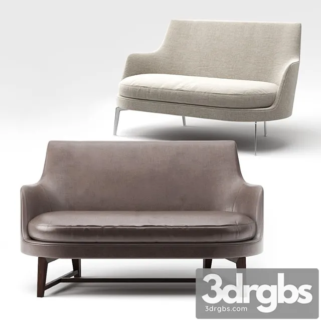 Flexform Guscio Sofa 3 3D Model Download Flexform Guscio Sofa 3 3D Model Download