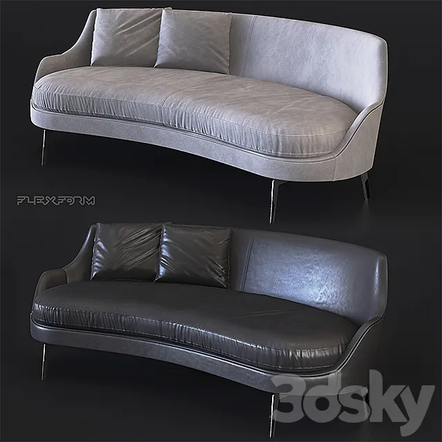 Flexform Guscio Sofa 3DModel Flexform Guscio Sofa 3DModel