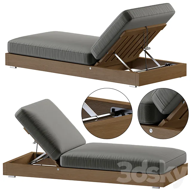 Flexform Hamptons chaise longues 3D Model
