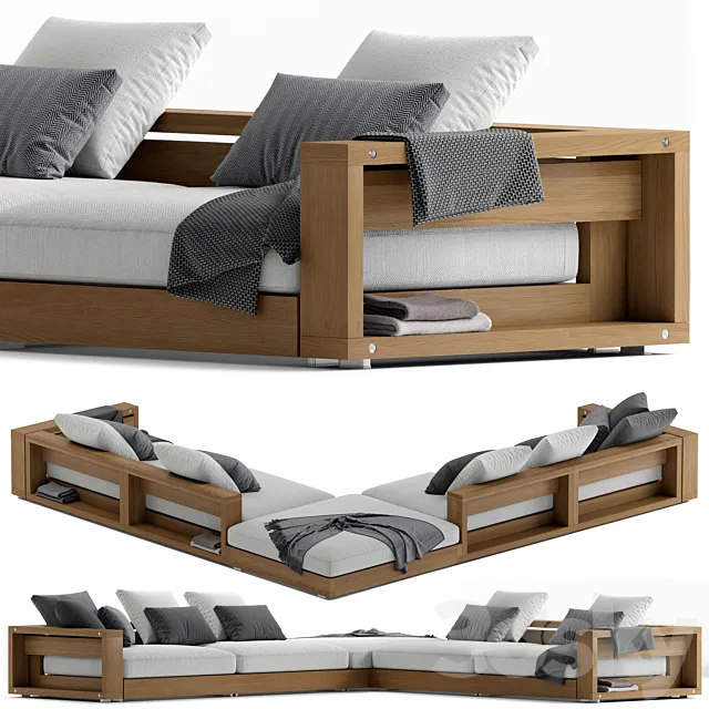 Flexform Hamptons sofa 3D Model Flexform Hamptons sofa 3D Model