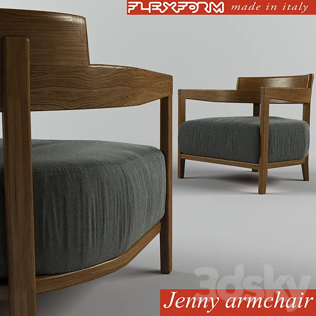 Flexform Jenny armchair 3DModel